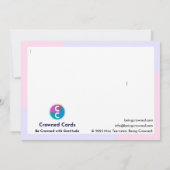 Carte De Remerciements "Merci " (Dos)