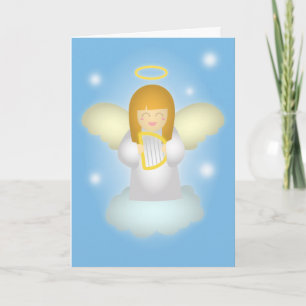 Carte De Remerciements Merci, Ange Gardien Mignon et Heureux