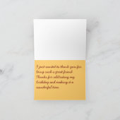 Carte De Remerciements Merci, anniversaire (Intérieur)