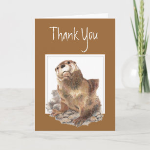 Cartes De Vœux Loutre Zazzle Be