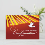 Carte De Remerciements Merci, Confirmation Personnalisation, Poussière (Debout devant)