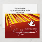 Carte De Remerciements Merci, Confirmation Personnalisation, Poussière (Devant / Derrière)