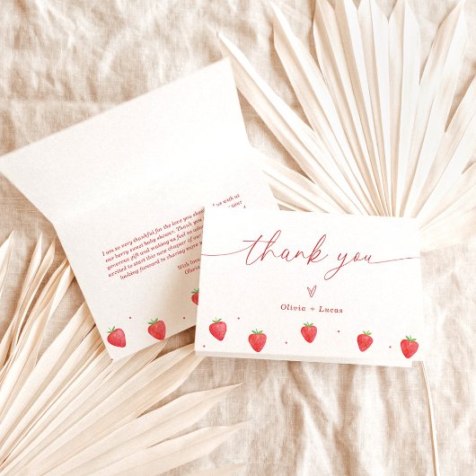 Carte de remerciements | Merci de Baby shower de f