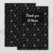 Carte De Remerciements Merci, Docteur (Devant / Derrière)