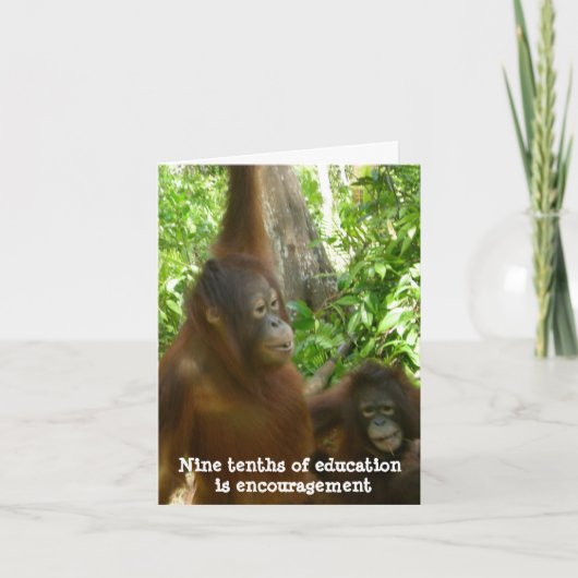 Carte De Remerciements Merci, enseignant : Encouragement (Devant)