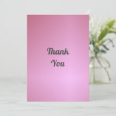 Carte De Remerciements Merci/Félicitations (Debout devant)