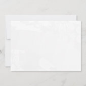 Carte De Remerciements "Merci !" Floral&gris blanc (Dos)