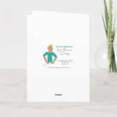 Carte De Remerciements Merci. Je suis sans voix (Dos)