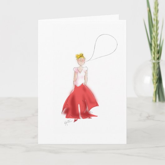 Carte De Remerciements Merci. Je suis sans voix (Devant)