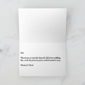 Carte De Remerciements Merci, pour être le notre DJ (Intérieur)