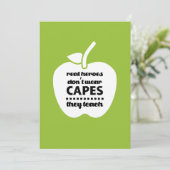 Carte De Remerciements Merci, professeur. Citation d'enseignement | Apple (Debout devant)