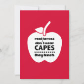 Carte De Remerciements Merci, professeur. Citation d'enseignement | Apple (Devant)