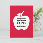 Carte De Remerciements Merci, professeur. Citation d'enseignement | Apple (Debout devant)