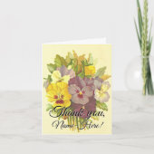 Carte de remerciements "Merci" respectable et clas (Devant)