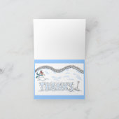 CARTE DE REMERCIEMENTS MERCIS DE NEIGE (Intérieur)