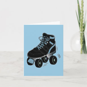 Carte De Remerciements Mercis de Rollerskate de venir à la partie et au