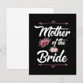 Carte De Remerciements Mère de la mariée (Devant / Derrière)
