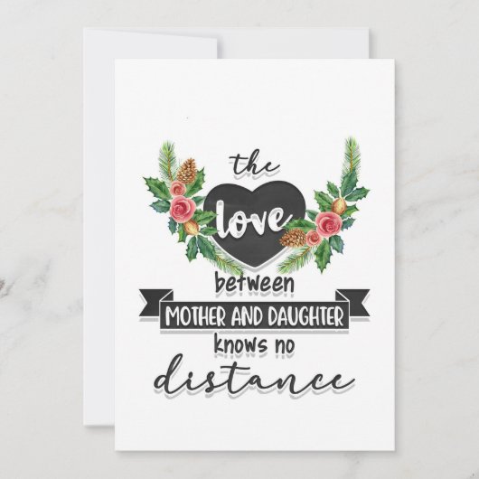 Carte De Remerciements Mère Don L'Amour Entre Mère Et Fille (Devant)
