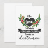 Carte De Remerciements Mère Don L'Amour Entre Mère Et Fille (Devant / Derrière)