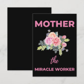 Carte De Remerciements Mère la travailleuse du miracle (Devant / Derrière)