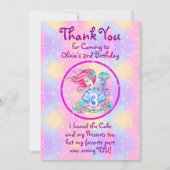 Carte De Remerciements Mermaid 3e anniversaire Modifier Modifier Modifier (Devant)
