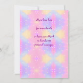 Carte De Remerciements Mermaid 4e anniversaire Modifier Modifier Modifier (Dos)