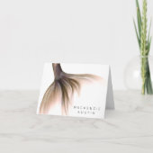 Carte De Remerciements Mermaid Posh Tail | Dusty Terracotta Peach Custom (Devant)