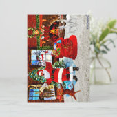 Carte De Remerciements Merry Christmas from Santa (Debout devant)