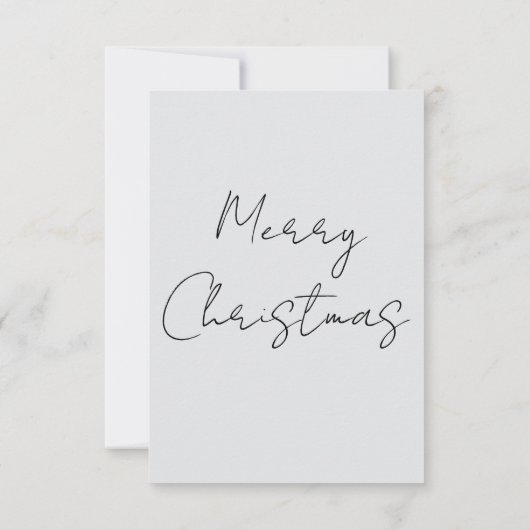 Carte De Remerciements Merry Christmas Greeting Card (Dos)