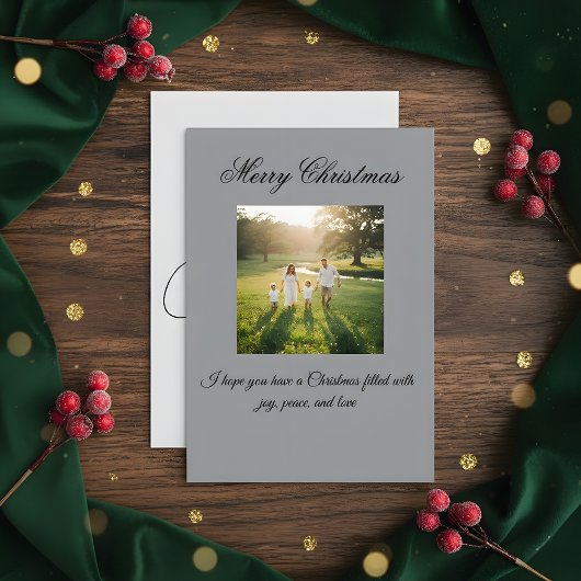Carte De Remerciements Merry Christmas Greeting Card