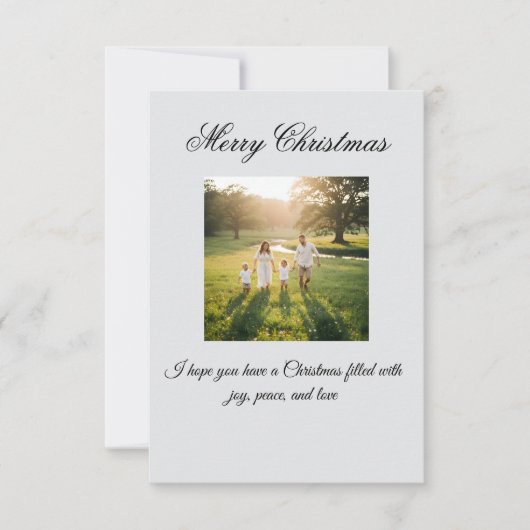 Carte De Remerciements Merry Christmas Greeting Card (Devant)