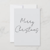 Carte De Remerciements Merry Christmas Greeting Card (Dos)