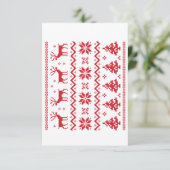 Carte De Remerciements Merry Christmas pattern 4 (Debout devant)