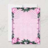 Carte De Remerciements Merveilleuse rose roses (Dos)