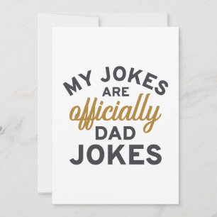 Carte De Remerciements Mes blagues sont officiellement des blagues de pap