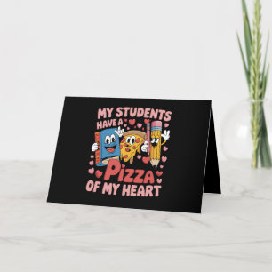 Carte De Remerciements Mes élèves ont une pizza de mon cœur enseignant