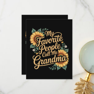 Carte De Remerciements Mes personnes préférées m'appellent grand-mère pou