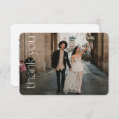 Carte De Remerciements Message de mariage avec superposition de photo de  (Devant / Derrière)