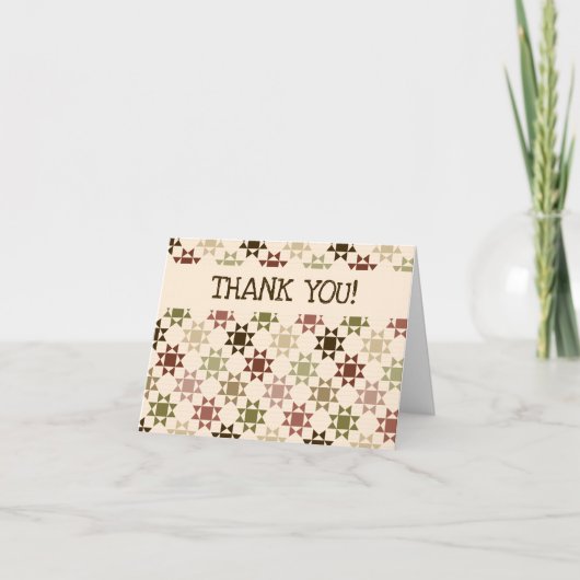 Carte De Remerciements Message personnalisé avec motif de surface composé (Devant)