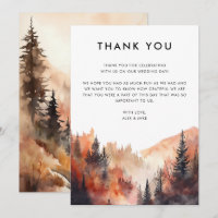 Message personnalisé de Mariage de montagne modern