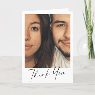 Carte De Remerciements Message personnalisé minimaliste de script moderne