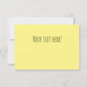 Carte De Remerciements Message personnalisé Sunshine (Dos)