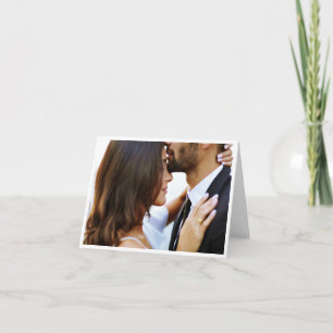 Carte De Remerciements Message Pré-écrit Simple et Élégant pour Photo de