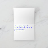 CARTE DE REMERCIEMENTS MESSAGE SIGNIFICATIF : MALADIE TERMINALE 11 (Intérieur)