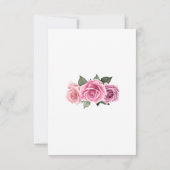 Carte De Remerciements Mesures de sécurité Rose rose géométrique élégante (Dos)