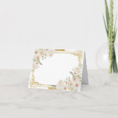 Carte De Remerciements Mexicain Fiesta Garçon Baptême baptême de l'or pli (Dos)