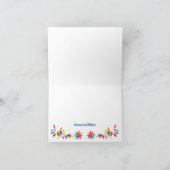 CARTE DE REMERCIEMENTS MEXICAIN OTOMI COLORÉ (Intérieur)