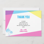 Carte De Remerciements Miami Nights (Dos)