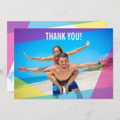 Carte De Remerciements Miami Nights (Devant / Derrière)