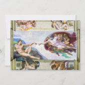Carte De Remerciements Michelangelo - Création d'Adam, Chapelle Sixtine (Devant)